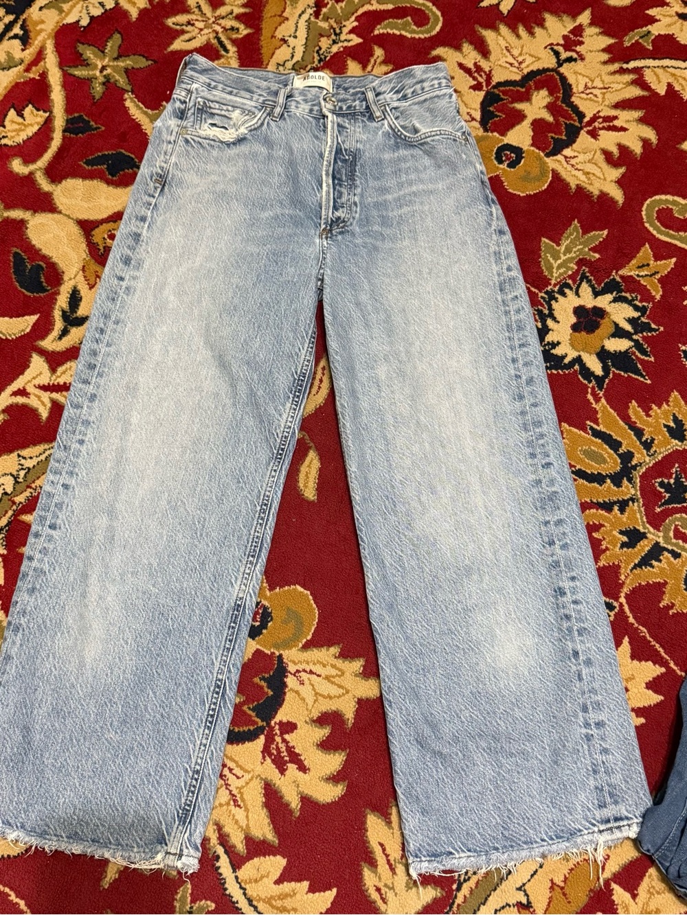 AGOLDE Ren High Rise Wide Leg Jeans Cosmos Wash Size 26 - Picture 2 of 5